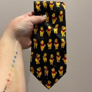 Winnie the Pooh Black and Yellow Tie